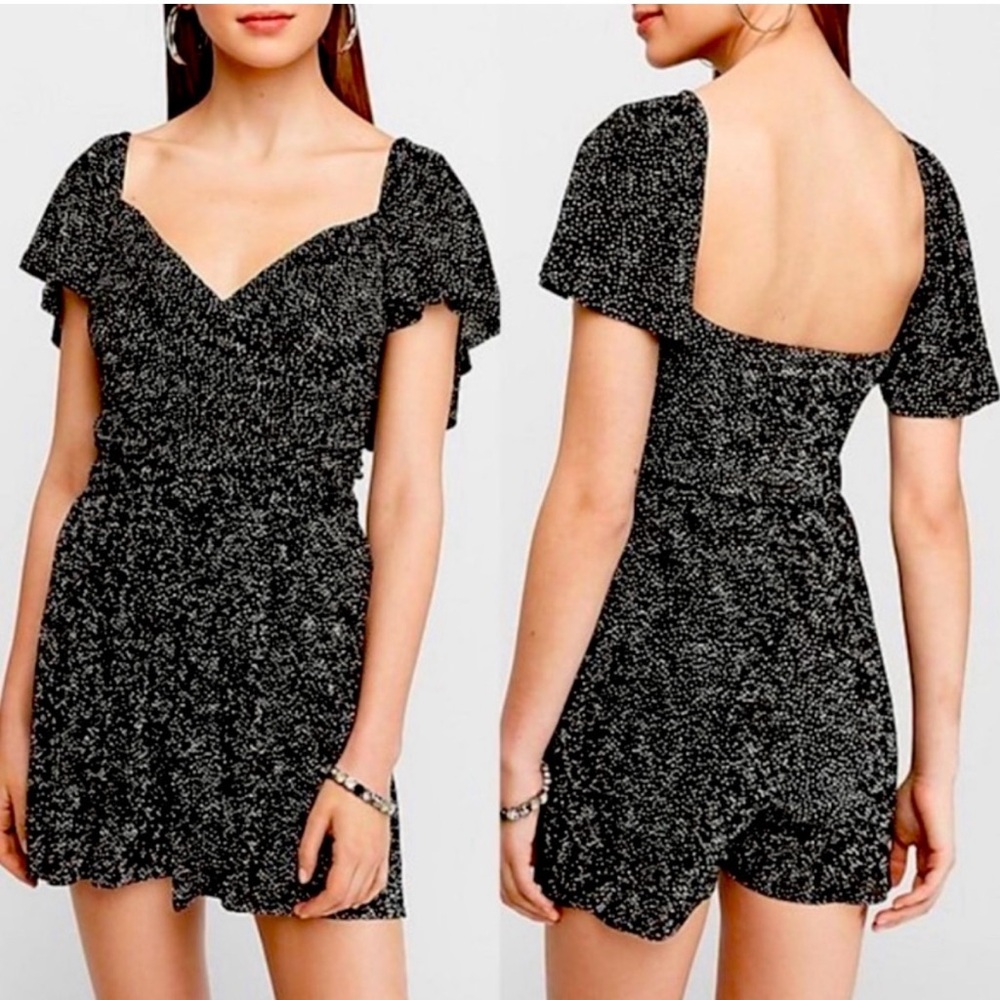 EXPRESS PLEATED SHIRT ROMPER XL NWT - Picture 2 of 7